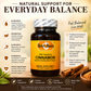 A supplement bottle of Betsys Basics Cinnamon Liquid Vcaps  natural support for everyday balance