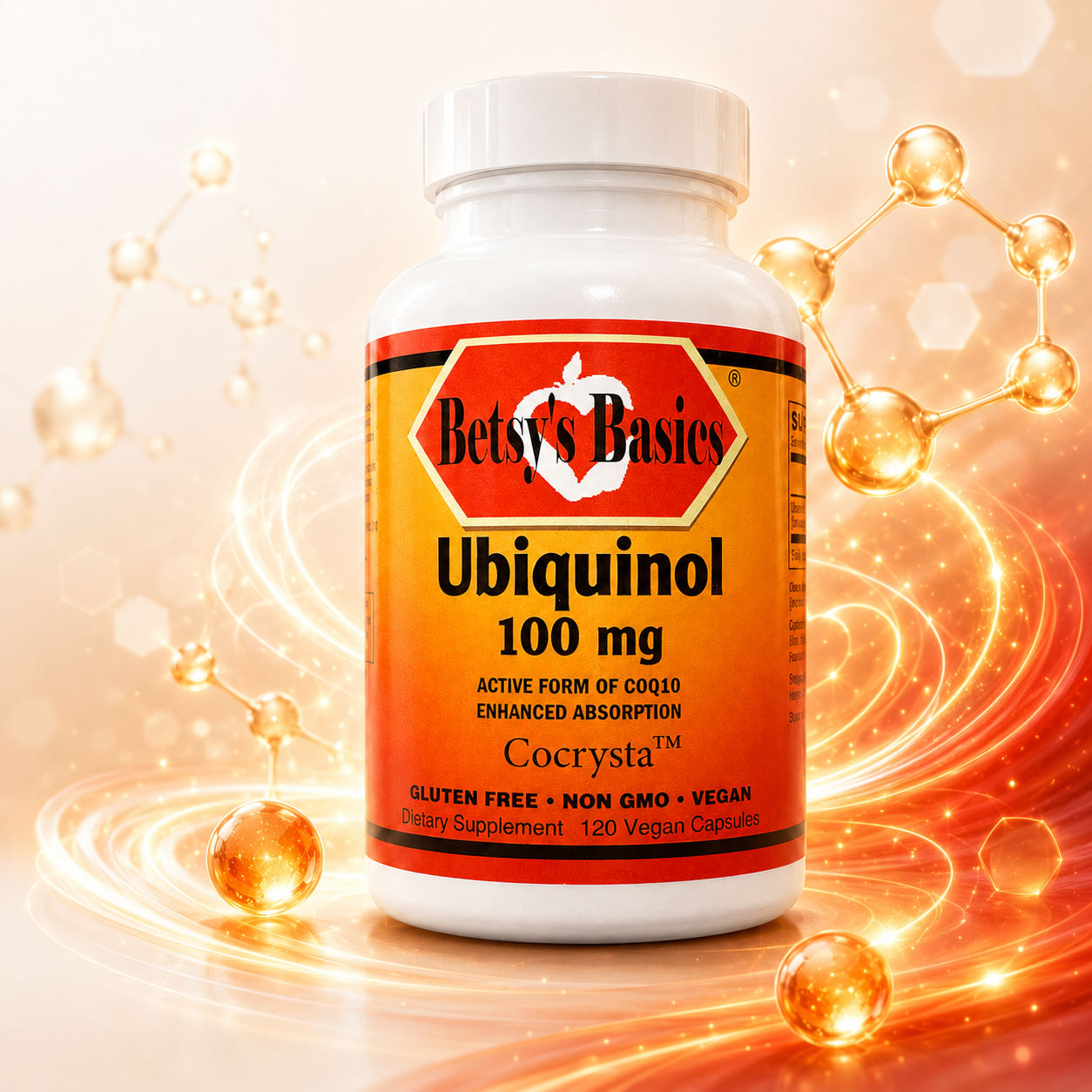 Betsys Basics Cocrysta Ubiquinol 100 mg