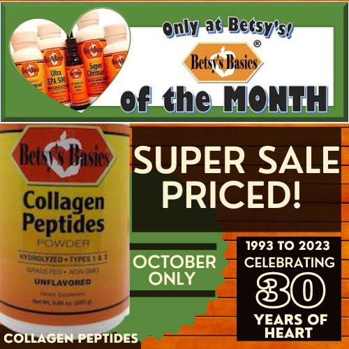 Betsy_s Basics Collagen Peptides on Super Sale this October