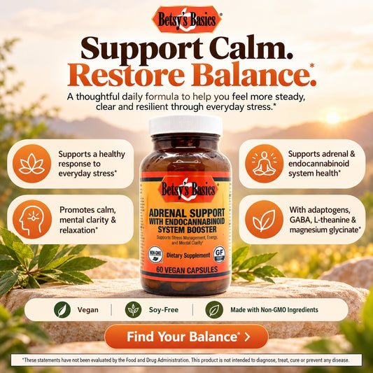 Betsy_s Basics Adrenal Support with Endocannabinoid System Booster
