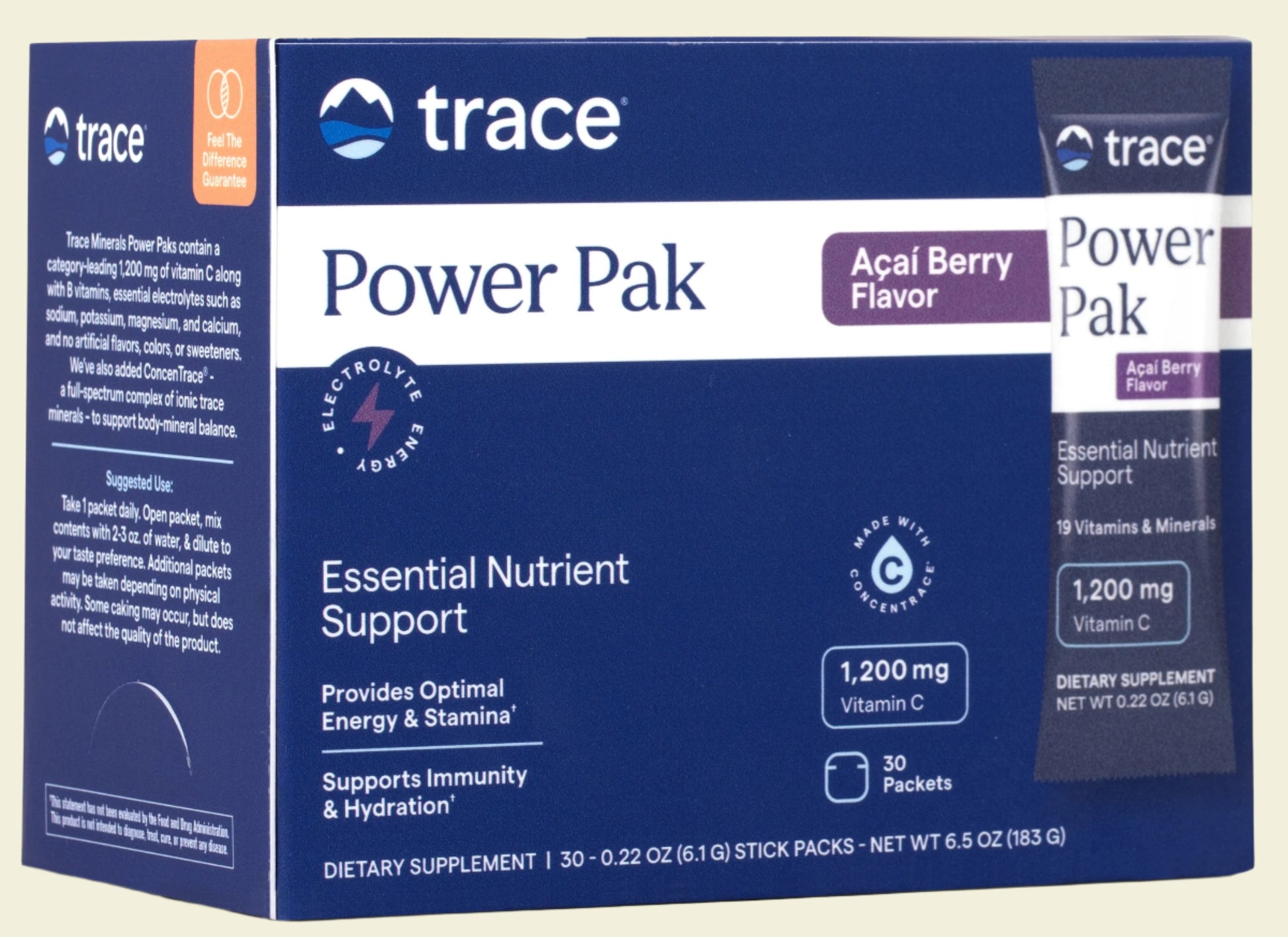 Trace Power Pak Acai Berry Flavor