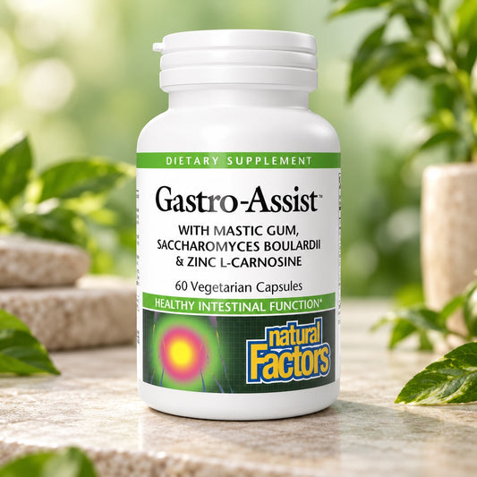 GASTRO-ASSIT 60 VCAP BY NATURAL FACTORS 