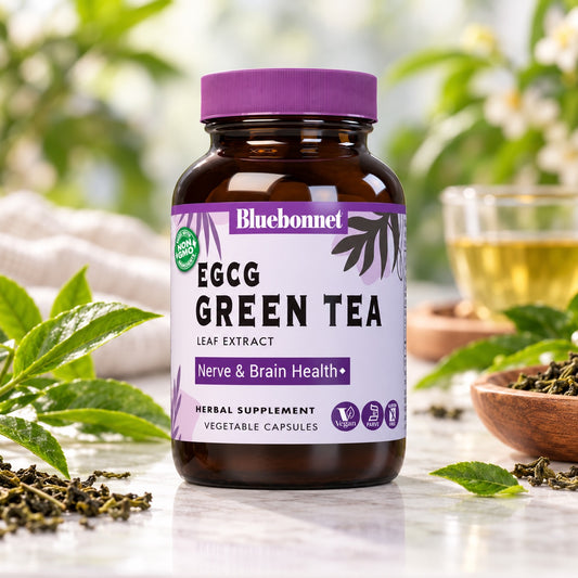 STANDARDIZED EGCG GREEN TEA LEAF EXTRACT 60 VCAP BLUEBONNET NUTRITION 