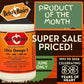 Betsy's Basics Ultra Omega-3 supplement with promotional text on a green chalkboard background