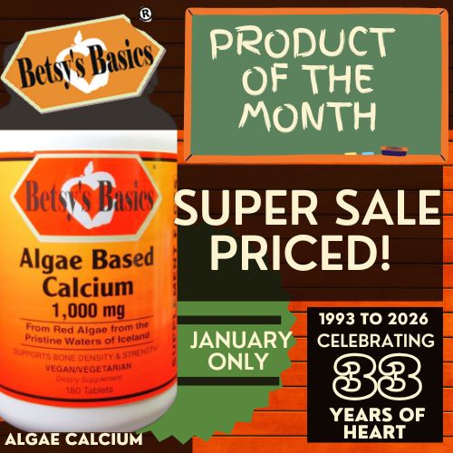Betsy_s Basics Algae Based Calcium 1000 mg on Super Sale this January