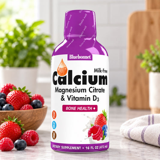 Bluebonnet Nutrition Liquid Calcium Magnesium Citrate and Vitamin D3
