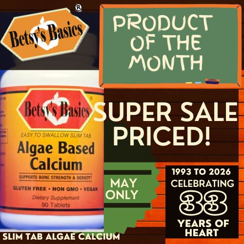 Betsys Basics Slim Tab Algae Based Calcium on Super Sale this May