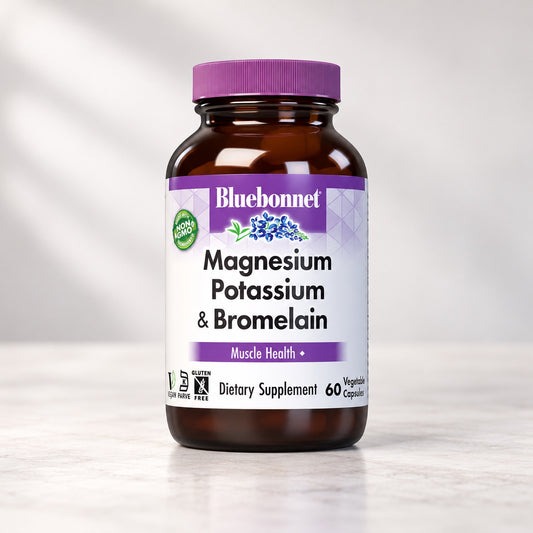 Bluebonnet Nutrition Magnesium Potassium and Bromelain