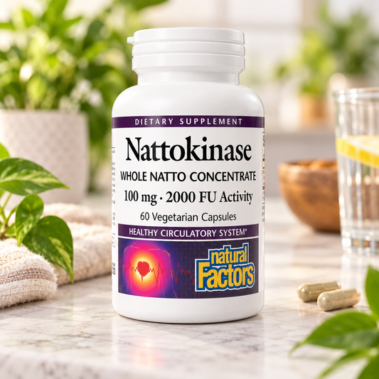 NATTOKINASE 100 MG 60 VCAP BY NATURAL FACTORS 