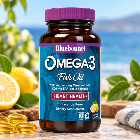 Bluebonnet Nutrition Omega-3 Fish Oil Heart Health