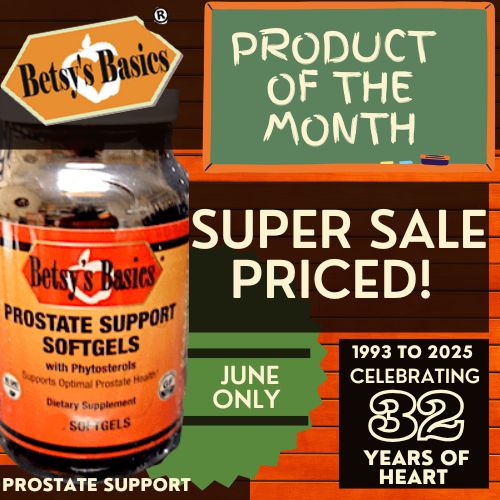 Betsy_s Basics Prostate Support Softgels on Super Sale this June
