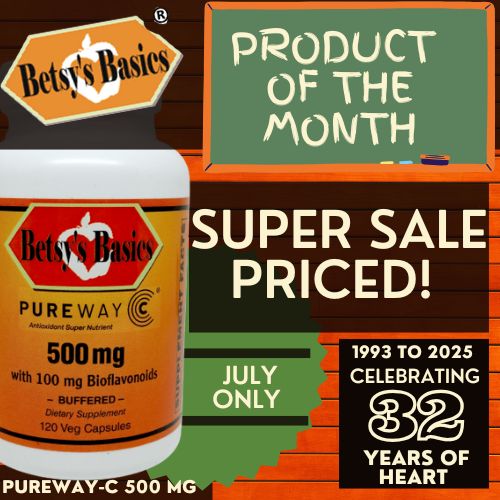 Betsy_s Basics PureWay C 500 mg on Super Sale this July