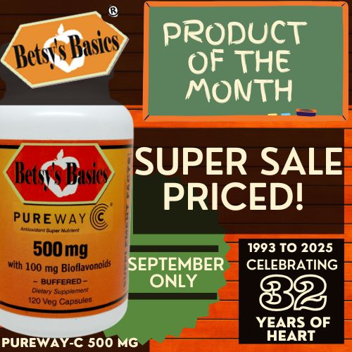 Betsy_s Basics Pureway-C 500 mg on Super Sale this September