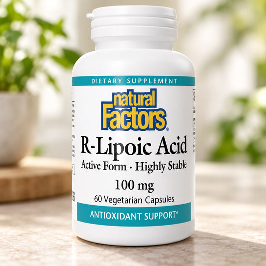 R-LIPOIC ACID 100 MG 30 VCAP BY NATURAL FACTORS 