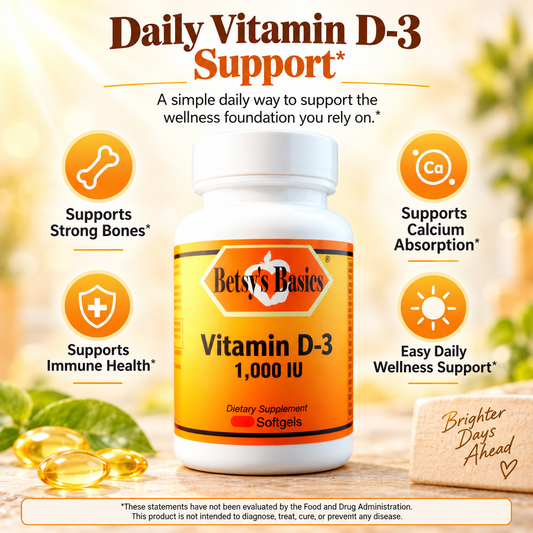 Vitamin D-3 1,000 IU, sgels