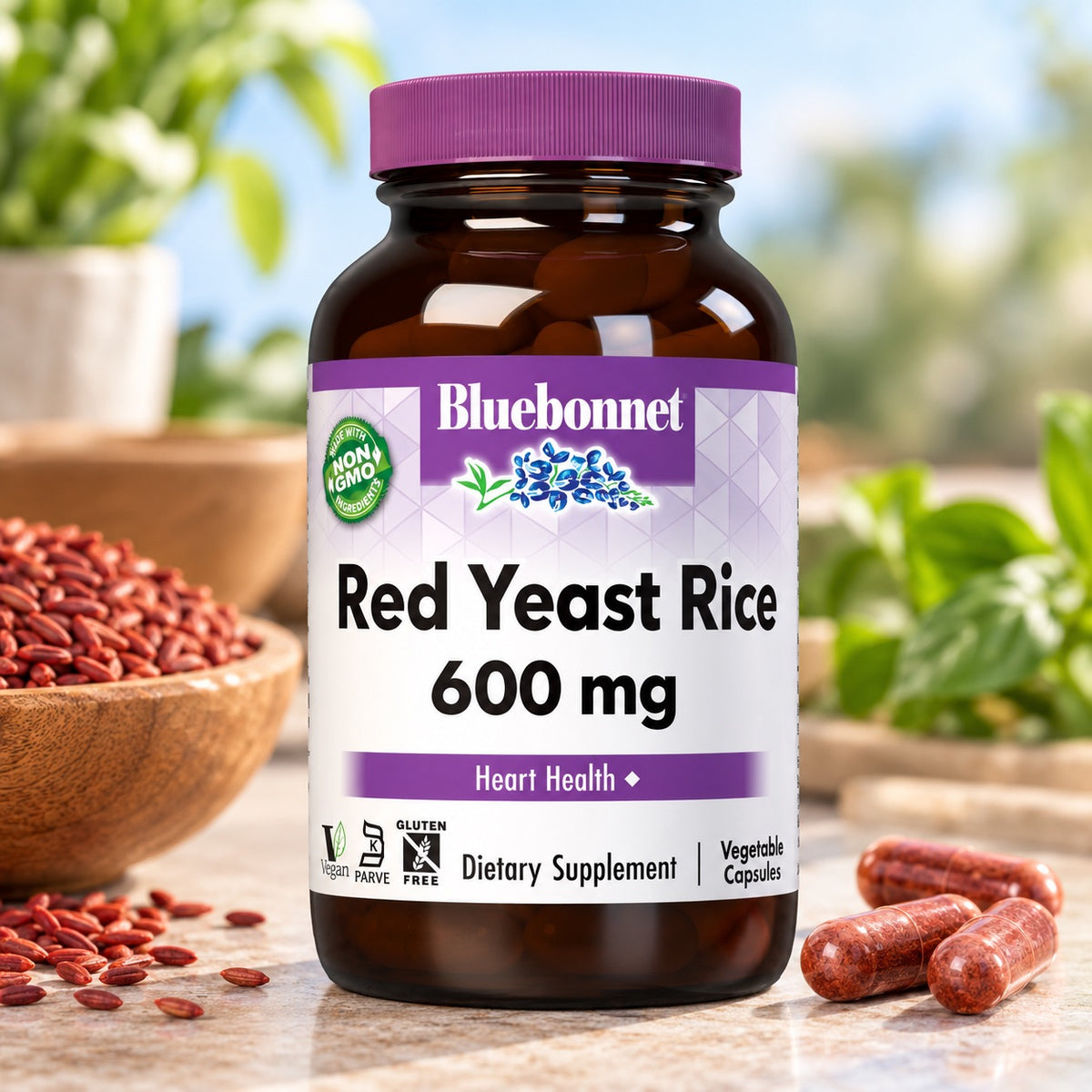 RED YEAST RICE 600 MG 120 VCAP BY BLUEBONNET NUTRITION 