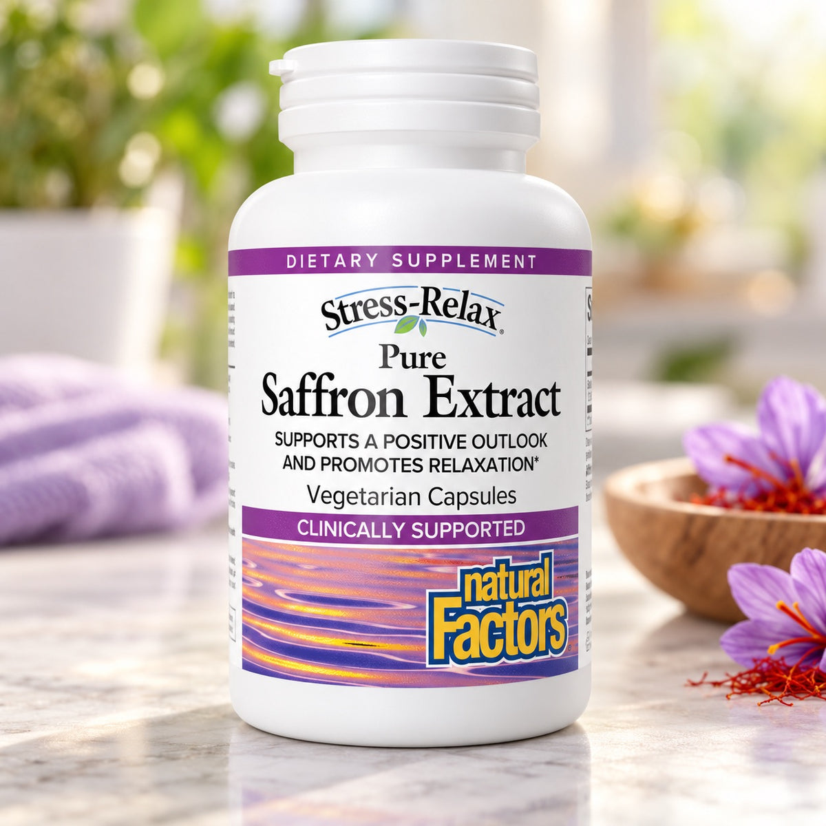 Natural Factors Stress-Relax 100 percent pure Saffron Extract