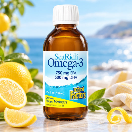 SEARICH OMEGA-3 LEMON MERINGUE BY NATURAL FACTORS 