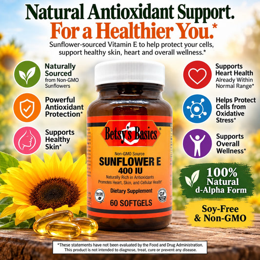 Betsy_s Basics Sunflower E 400 iu Softgels