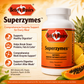 A bottle of Betsys Basics Superzymes Comprehensive Enzyme Support for Every Meal