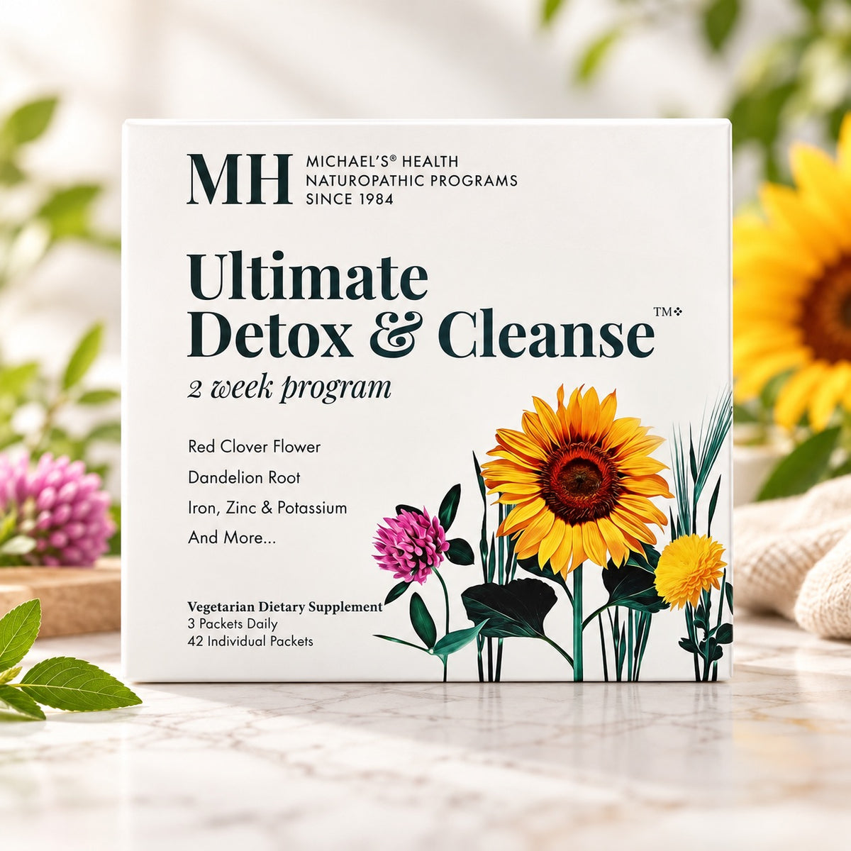 ULTIMATE DETOX & CLEANSE 2-WEEK CLEANSING PROGRAM 42 PACKETS CONTAINING 4 TABLETS EACH By Michael's