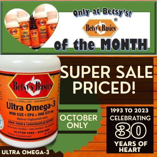 Betsy_s Basics Ultra Omega-3 on Super Sale this October