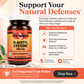 A bottle of Betty's Basics N-Acetyl Cysteine dietary supplement shown on a warm beige promotional background with text callouts about wellness support and a 'Shop Now' button.