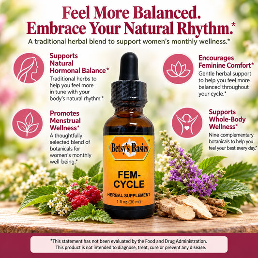 Betsy_s Basics Fem-Cycle Liquid Herbal Supplement
