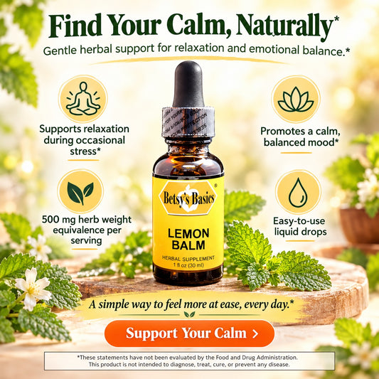 Betsy_s Basics Lemon Balm Liquid Supplement