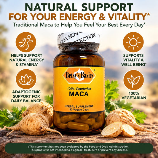 Betsy_s Basics Maca Powder Veggie Caps