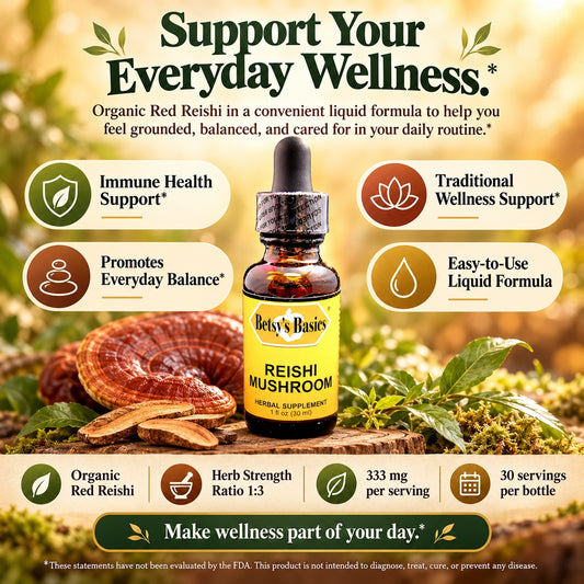 Betsy_s Basics Reishi Mushroom Liquid Supplement