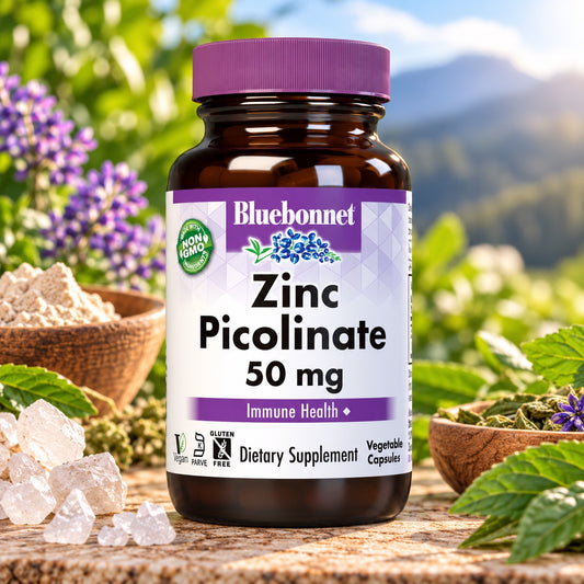 ZINC PICOLINATE 50 MG 50 VCAP BY BLUEBONNET NUTRITION 