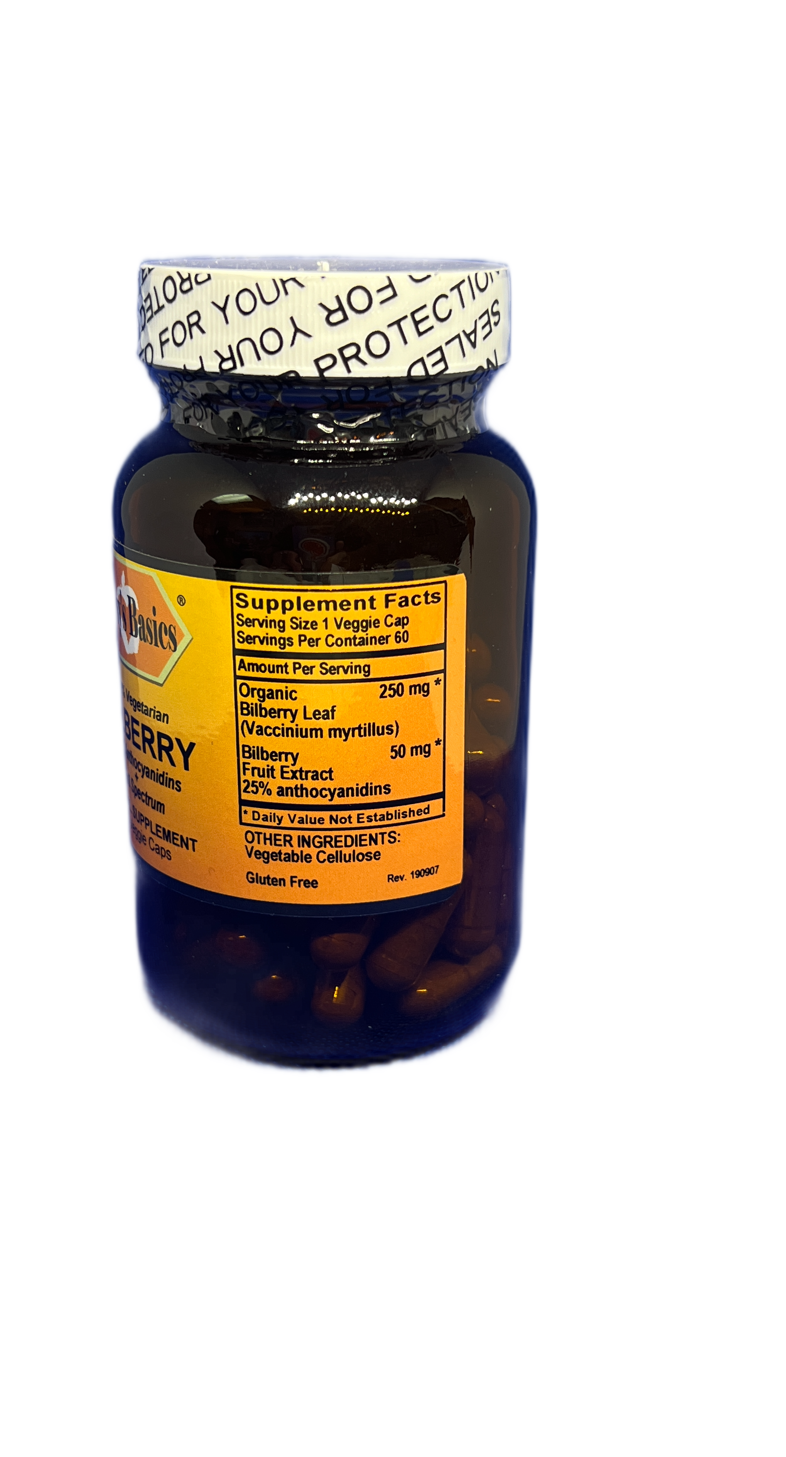 Betsy_s Basics Bilberry Supplement Facts