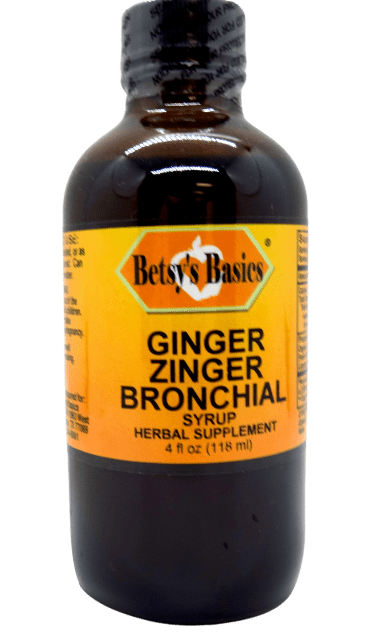 Betsy_s Basics Ginger Zinger Bronchial Syrup Herbal Supplement