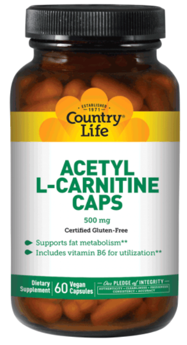 Country Life Acetyl L-Carnitine 500 mg