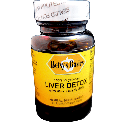 Betsy_s Basics Liver Detox with Milk Thistle Liquid Veggie Caps