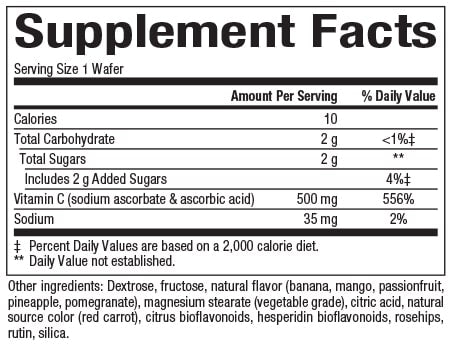 Natural Factors VITAMIN C 500 MG Jungle Juice Supplement Facts