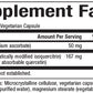 Natural Factors Bioactive Quercetin EMIQ 50 mg Supplement Facts