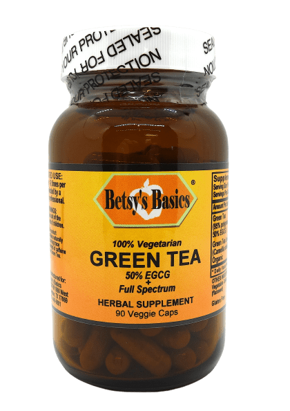 Betsy_s Basics Green Tea 50 percent ECGC Plus Full Spectrum Herbal Supplement