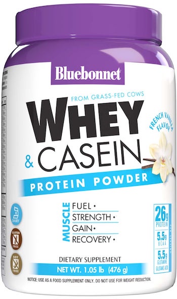 Bluebonnet Nutrition Whey and Casein Protein Powder