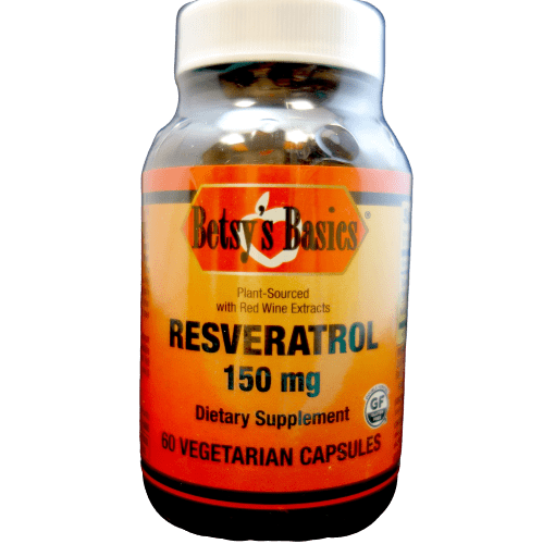 Betsy_s Basics Resveratrol 150 mg Vegetarian Capsules