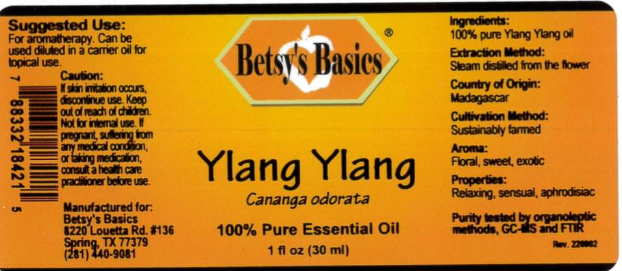 Betsy_s Basics Ylang Ylang Pure Essential Oil