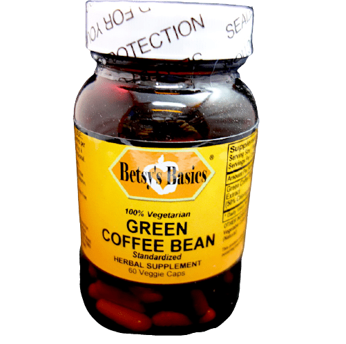 Betsy_s Basics Green Coffee Bean Standardized Powder Veggie Caps