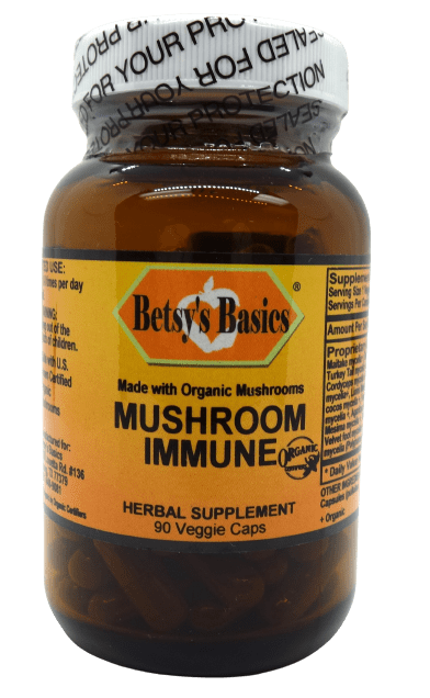 Betsy_s Basics Made With Organic Mushrooms Mushroom Immune Veggie Caps