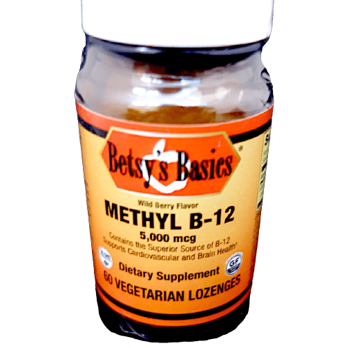 Betsy_s Basics Methyl B-12 5000 mcg Vegetarian Lozenges