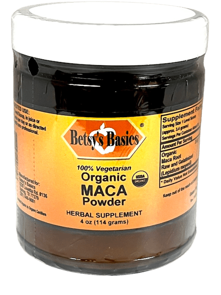 Betsy_s Basics Organic Maca Powder Herbal Supplement