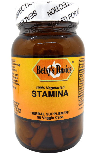 Betsy_s Basics Stamina Herbal Supplement Veggie Caps