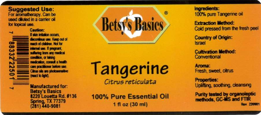 Betsy_s Basics Tangerine Pure Essential Oil