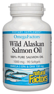 OmegaFactors Wild Alaskan Salmon Oil 1,000 mg, 180 sgel