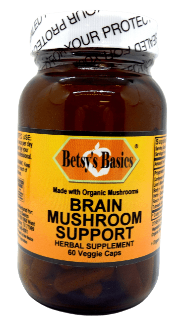 Betsy_s Basics Brain Mushroom Support Herbal Supplement